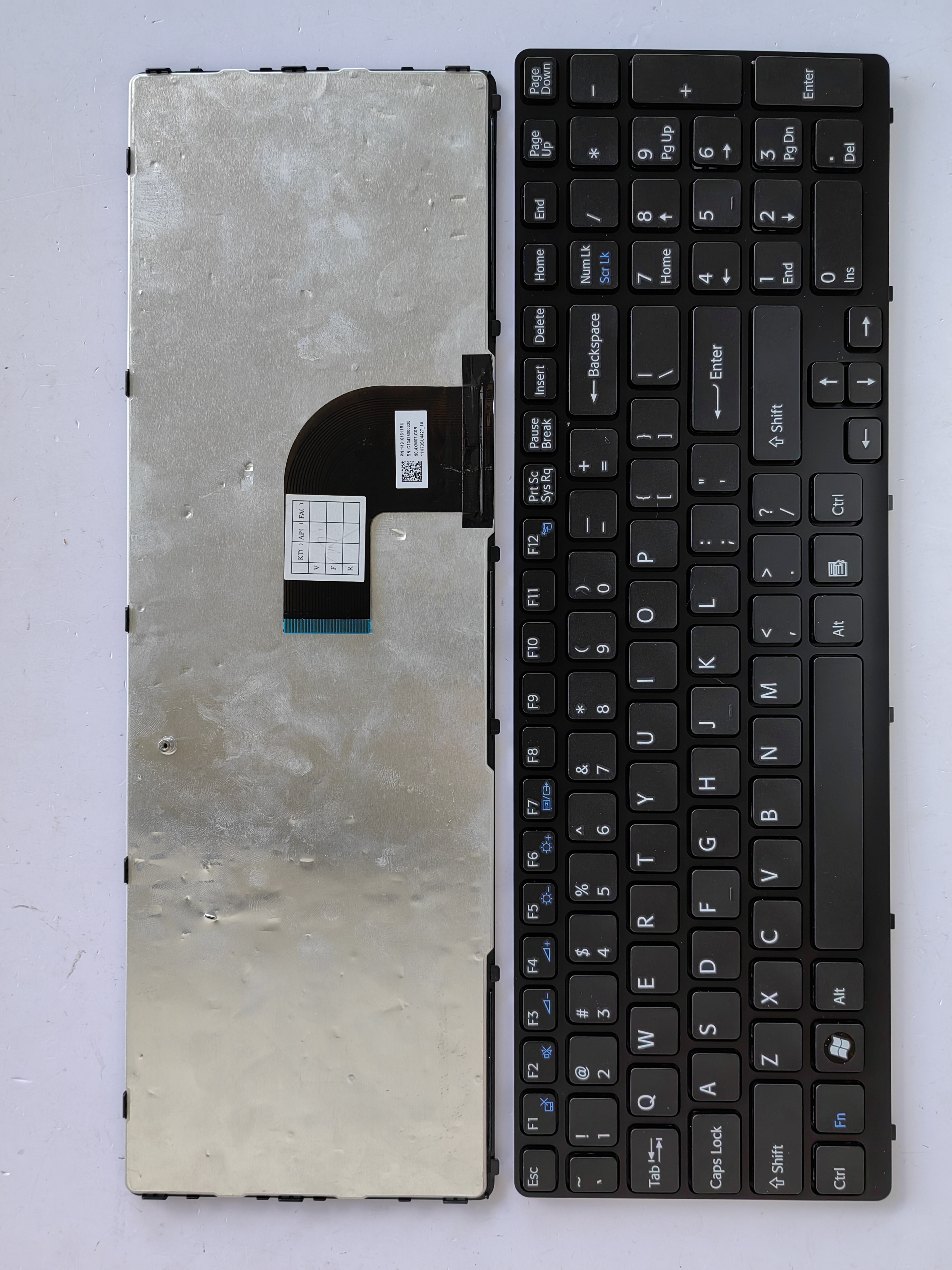 Picture of New Replacement Laptop Keyboard For SONY SVE15 BLACK FRAME BLACK (OEM) US Layout
